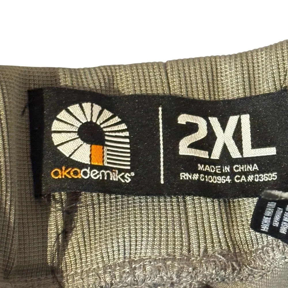 Akademiks Men's Track Pants Straight Leg Athletic Piping Pull On Gray Size 2XL - Picture 12 of 13